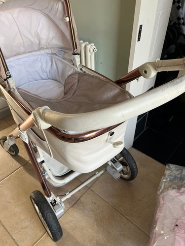 Bebecar pram pink shimmer via