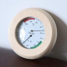 Wooden Sauna Hygrothermograph
