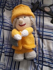 homemade knitted queen with