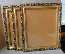 Three Vintage Wooden Photo Frames 10" x 12"