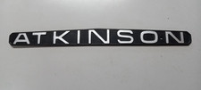 ATKINSON Lorry Truck Commercial Alloy Badge Emblem Sign Plate