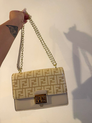 Fendi zucca small - fendi, beige/white