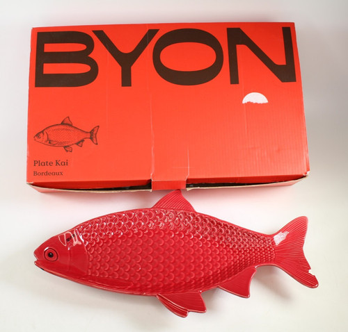Byon kai red ceramic serving - byon,