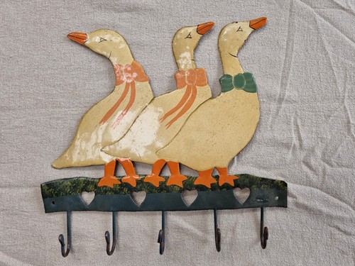 Painted metal duck hooks - hooks, |