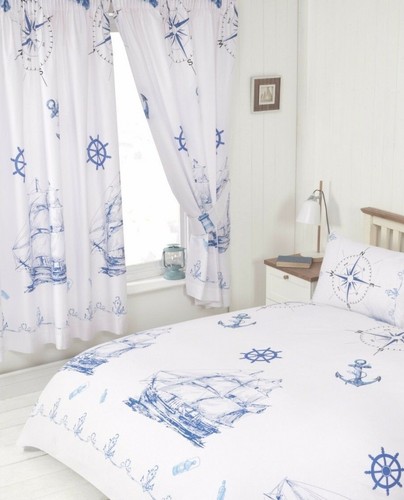Nautical white blue - white, sailing