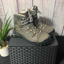 Raichle Grey Leather Gore-Tex Vibram Sole Motorcyle Walking Boots Size UK 6
