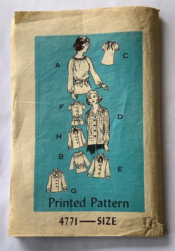 Printed pattern 4771 sewing - pattern,
