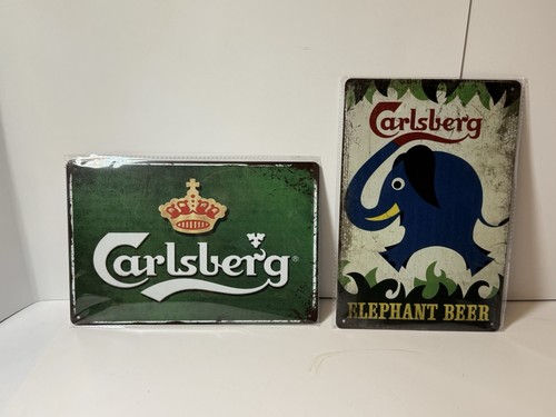 Carlsberg beer signs tin metal - signs,