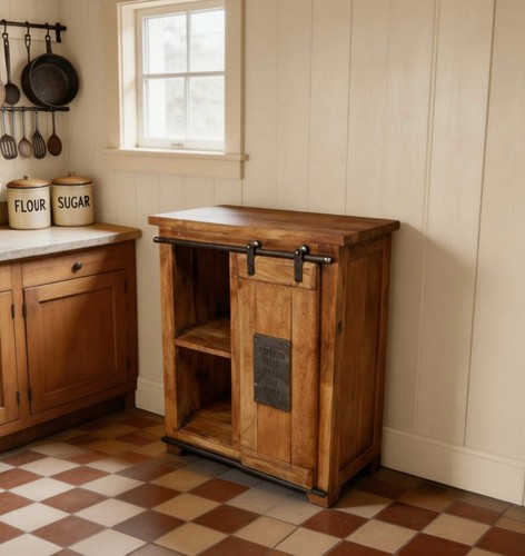 Rustic kitchen island type - kitchen,