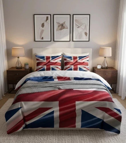 Print union jack duvet - print,