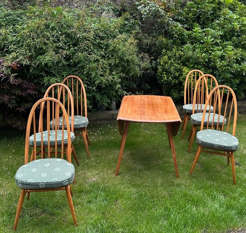 Ercol table and - ercol, chairs