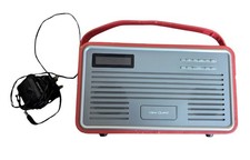 Retro View Quest DAB+ Radio Red, With Dock FAULTY Spares & Repairs 