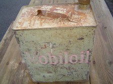 Vintage MOBILOIL 2 Gallon