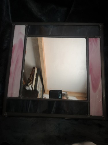 Stained glass mirror