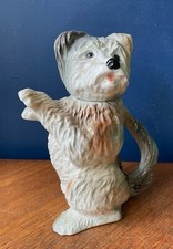Vintage Retro Paul Cardew South West Ceramics Begging Terrier Dog Teapot
