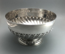 Victorian Silver Punch Bowl Charles Stuart Harris London 1894 1000g HCLZX