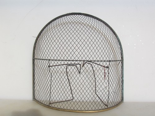 Antique brass mesh fire - mesh,