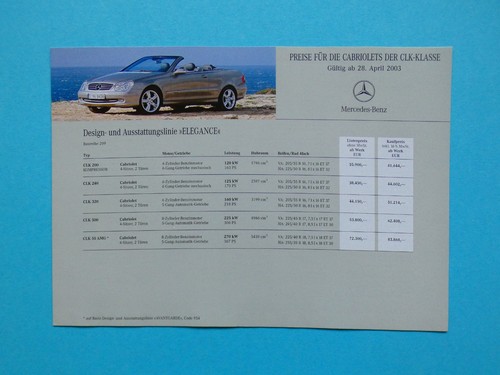 Brochure price list - price,