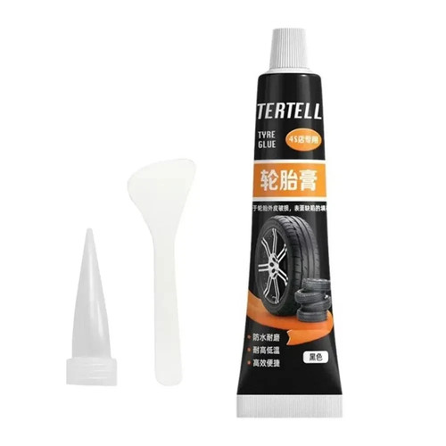 Tire repair black glue - tire, liquid
