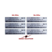 3x eBike sticker decal 250W