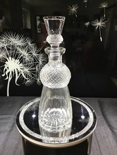 1 x Large EDINBURGH CRYSTAL PLAIN - “THISTLE” Shaped Decanter & Stopper - VGC!!