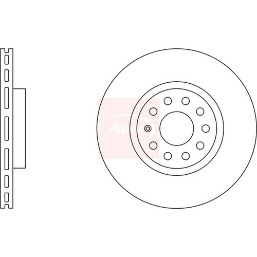 Brake discs vented for - 2x,