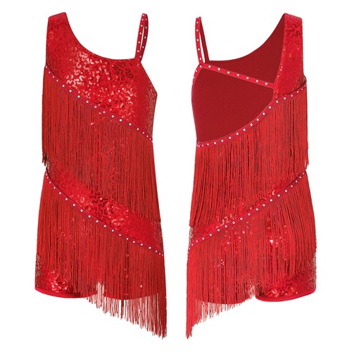 Girls shiny sequins fringe - girls,