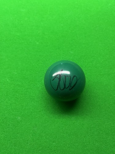Hand signed green - , snooker