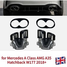 2x EXHAUST TIPS For Mercedes A