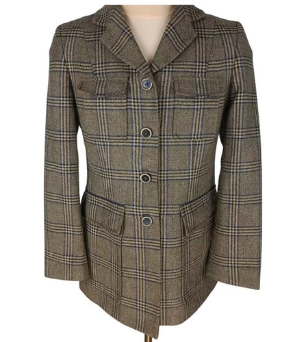 Musto lovat womens brown check - brown,