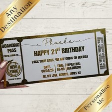 Personalised boarding pass - pass,