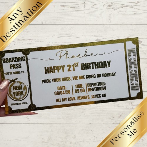 Personalised boarding pass - personalised,