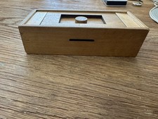 Handcrafted Wooden Puzzle Box Money Box Rectangle Shape