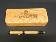 THEAKSTON Wooden Oak Cask Fountain Pen With Box  CG N25