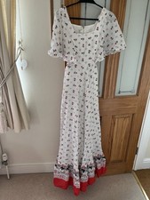 Vintage 70’s Ditsy Floral Maxi Dress Cottagecore 12 Prairie New Without Tags