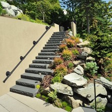 Handrail for stairs 3M black metal Stairs handrail bannister rail stairs...