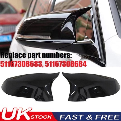 Pair gloss black mirror cover - gloss,