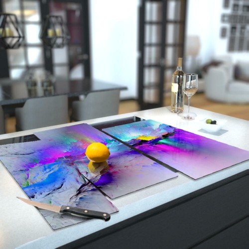 Glass hob cover chopping - /,