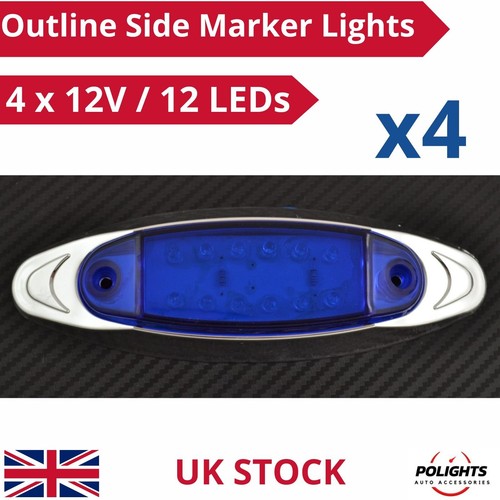 12leds blue side marker light - side,