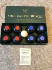 Townsend Croquet Mini Indoor Carpet Bowls Boxed + Instructions 