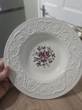 Stunning Vintage 1950's 24cm Wedgwood "Patrician" Swansea Set Of 4 Shallow Bowls