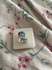 Small Blue Vintage Dog Broach