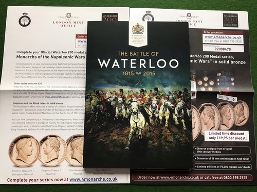 The battle waterloo bronze - of,