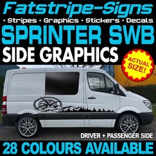 to fit MERCEDES SPRINTER SWB STICKERS GRAPHICS DECALS CAMPER VAN MOTORHOME