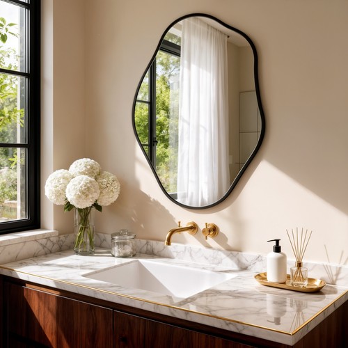 60x80cm irregular wall mirror - 60x80cm,