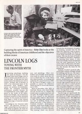 LINCOLN LOGS, TOYING WITH THE