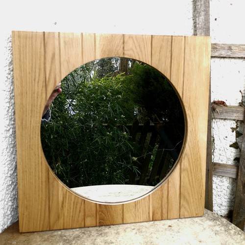 Round mirror square panelled - round,