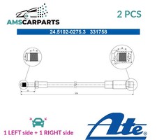 BRAKE HOSE LINE PIPE AT BRAKE