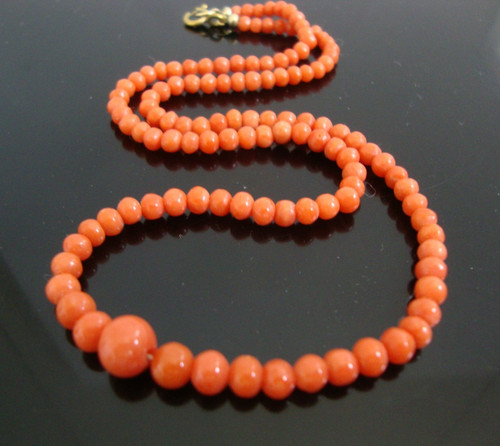 Antique graduated beads - antique,