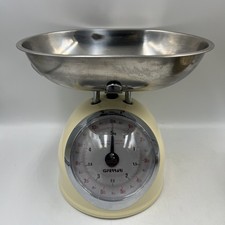 G3Ferrari G20003 Aska Mechanical Kitchen Scales Retro Style 5 Kg Cream Vgc